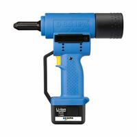 CF-7250061 1457248, Gesipa Battery Tool Accubird 14.4V Cordless Rivet Tool W/Battery Charger Case & 4 Nose Ti